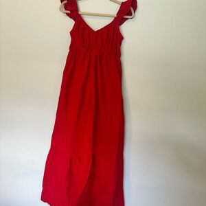 Universal Thread Red Ruffle Strap Dress